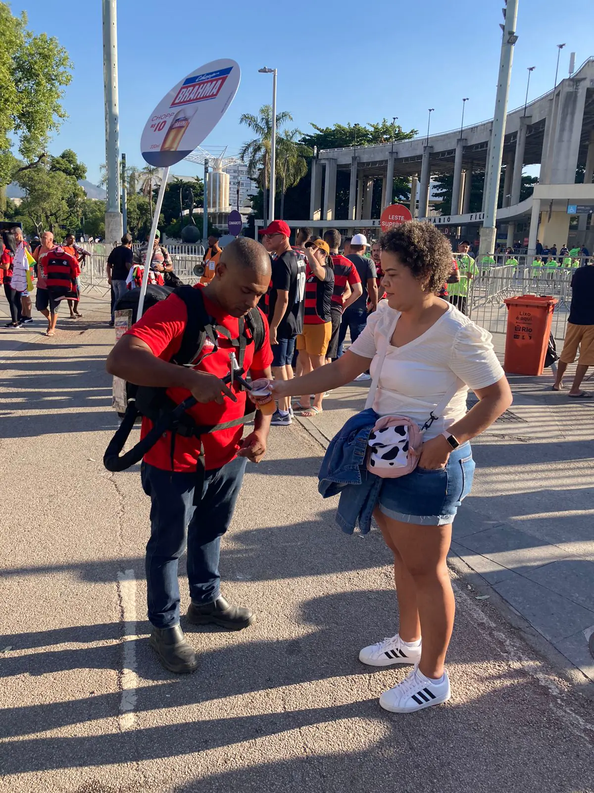 Teste do Chopp na Mochila no Maracanã