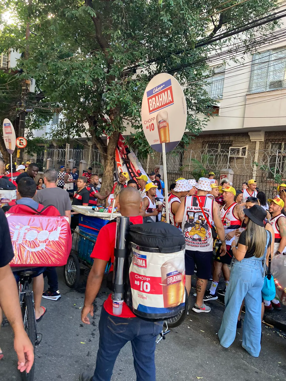 Validação do Chopp na Mochila em arquibancada