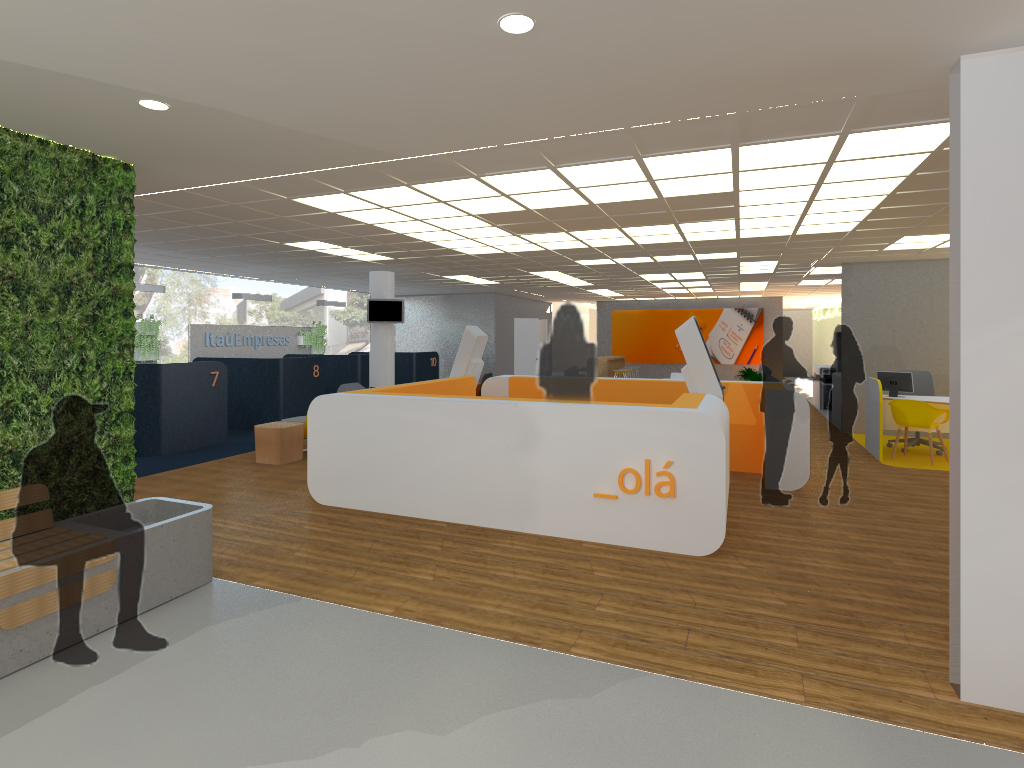 Render do centro de distribuição — Berrini